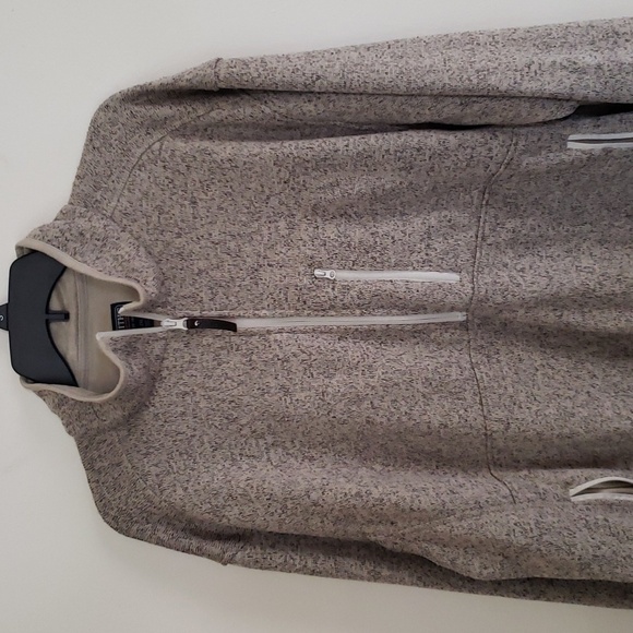 Smiths work wear fleece like quarter zip pullover neutral tan, men's size 2XL - Picture 2 of 7